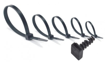 Cable Ties & Plugs Assorted Pack Black